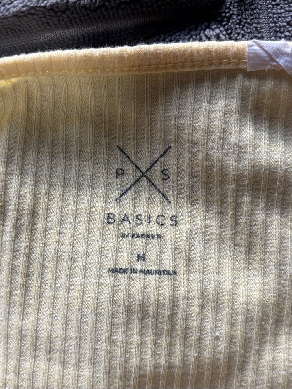 PacSun Cream Ribbed Wrap-Front Cami - Picture 3 of 3